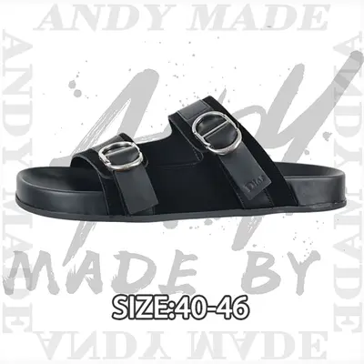 💰(250CNY) Round toe flat suede two-word slippers black Item ID:310406