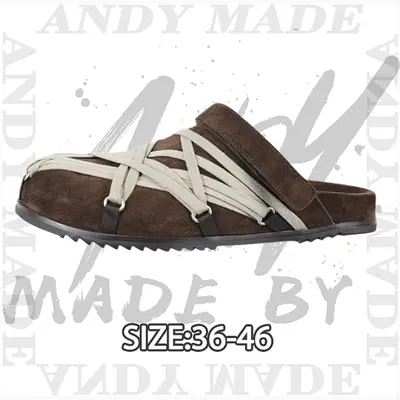 💰(450CNY) Calf leather crazy strappy toe slippers Item ID:310411