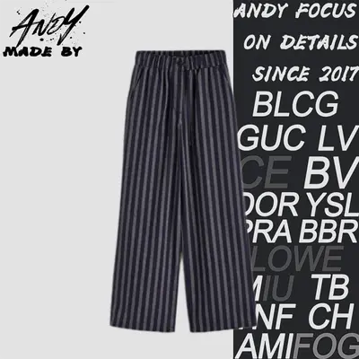 💰(290CNY) Vertical striped trousers Item ID:210127