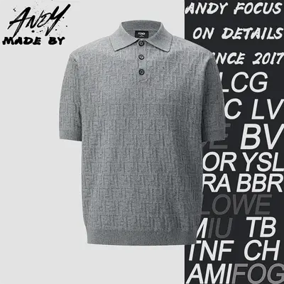 💰(220CNY)Double-F Jacquard Logo Knit Polo Shirt Item ID:110583-S