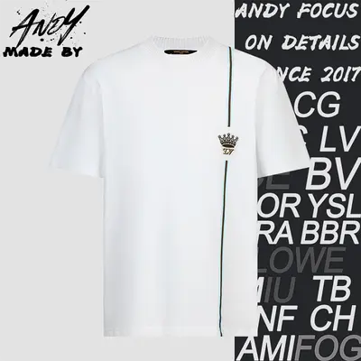 💰(180CNY) Printed Striped Crown Logo Short-Sleeve T-Shirt Item ID:110589-S