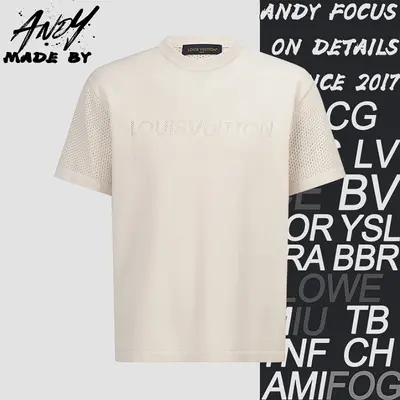 💰(210CNY)Openwork Jacquard Logo Knit Short-Sleeve Item ID:110593-S