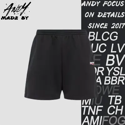 💰(200CNY) Cola Embroidered Shorts - Black Item ID:210130