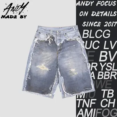 💰(300CNY) Ripped, frayed, printed shorts Item ID:210134