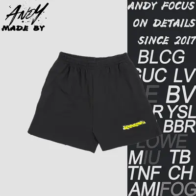 💰(210CNY) Tape-printed lettering shorts Item ID:210136