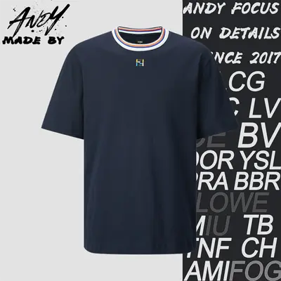 💰(180CNY）Striped collar embroidered double F logo short-sleeved shirt Item ID:110612-S