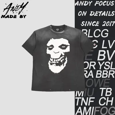 💰(220CNY) Skull and ape head print short-sleeved shirt Item ID:110618