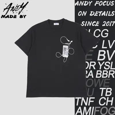 💰(190CNY)OW 24ss Digital Headphones Arrow Print Short-Sleeve T-Shirt Item ID:110656