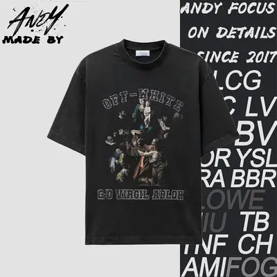 💰(200CNY) Sleeve T-Shirt with Sacred Chant Virgin Mary Print on the Chest Item ID:110710