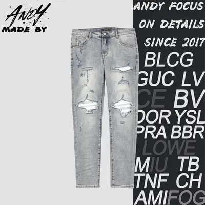 💰(290CNY) American-style ripped jeans Item ID:210162