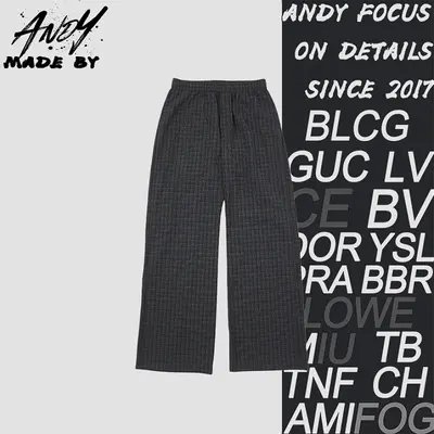 💰(280CNY) Wide-leg long pants with small checkered ring pattern Item ID:210176