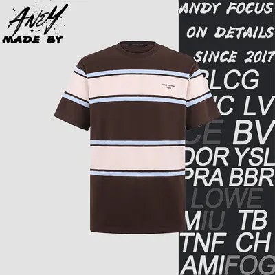 💰(240CNY) Embroidered Logo Stripe Short-Sleeve T-Shirt Item ID:110729-Z