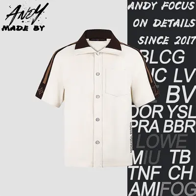 💰(250CNY) Striped Embroidered Logo Shirt Item ID:110733-Z