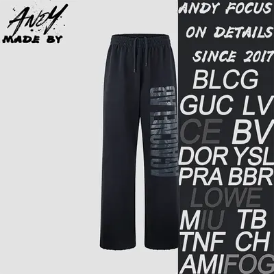 💰(260CNY) Cracked Print Logo Loose Sweatpants Item ID:210179-Z