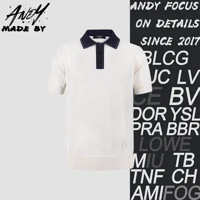 💰(230CNY) Polo shirt with logo button closure and inlaid pattern Item ID:110767-Z