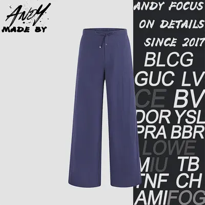 💰(220CNY) Embroidered logo cotton blend drawstring pants Item ID:210186-Z