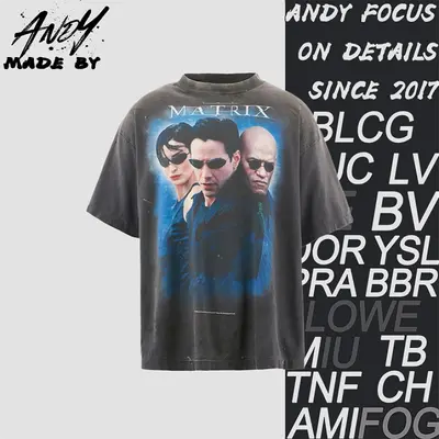 💰(220CNY) Three-Person Matrix Print Short Sleeve Item ID:110821