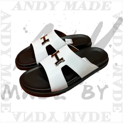 💰(310CNY) Oran cowhide H-shaped slippersItem ID:310774-N