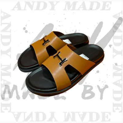 💰(310CNY) Oran cowhide H-shaped slippersItem ID:310779-N