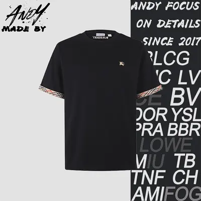 💰(190CNY) Short-sleeve polo with checkered cuffs Item ID:110691