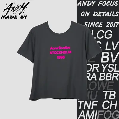 💰(190CNY) 1996 Flocked Letter Short Sleeve Item ID:110851
