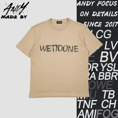 💰(190CNY) Graffiti Brushstroke Letter Print Short Sleeve Item ID:110885
