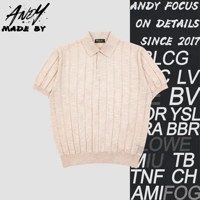 💰(250CNY) Heathered Ribbed Polo Short Sleeve Item ID:110888