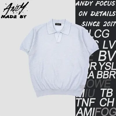 💰(250CNY) Heathered Ribbed Polo Short Sleeve Item ID:110889