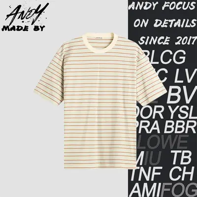 💰(180CNY) Cream striped short-sleeve Item ID:110892