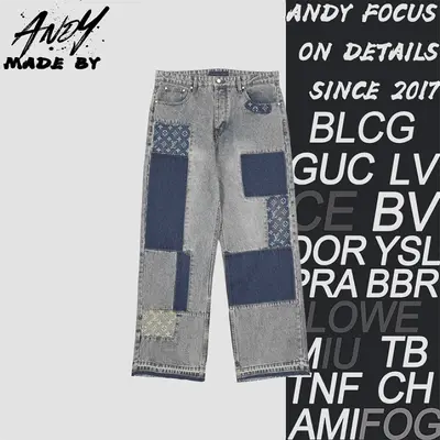 💰(300CNY) Patchwork Skateboard Jeans Item ID:210222