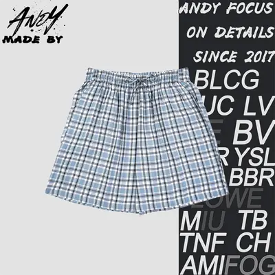 💰(210CNY) Blue and white checkered shorts Item ID:210223
