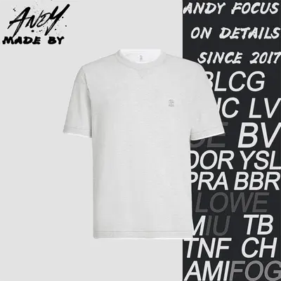 💰(200CNY) Color-Block Collar Short Sleeve - Gray and White Item ID:110900
