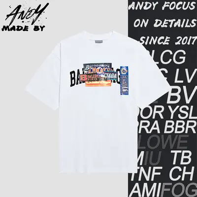 ๐ฐ(190CNY) Layered Sticker Print Short Sleeve Item ID:110903