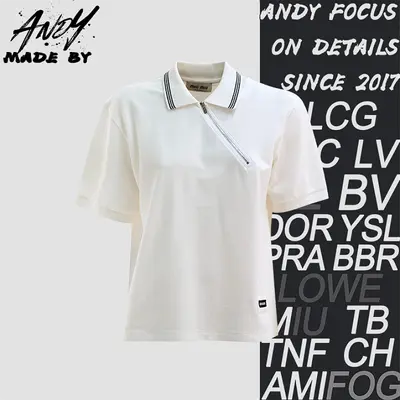 💰(230CNY) Zip-up Polo Shirt Item ID:110907