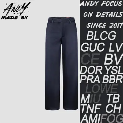 💰(290CNY) Leather label silk-cotton crepe casual pants Item ID:210234-Z