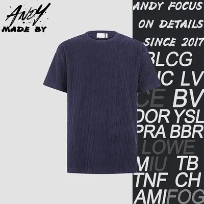 💰(220CNY) Cotton Terry Jacquard Logo T-Shirt Item ID:110917-Z