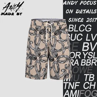 💰(290CNY) Terry cloth cotton jacquard logo drawstring shorts Item ID:210237-Z