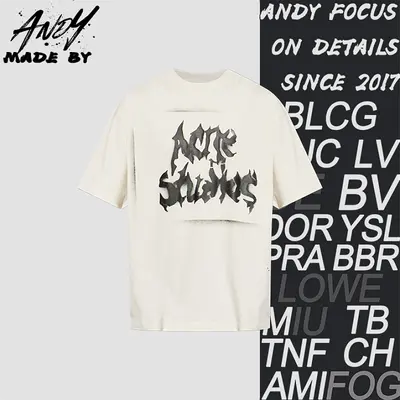💰(190CNY) Spray Paint Letter Crew Neck Short Sleeve Item ID:110967