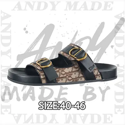 💰(260CNY) Round-toe flat suede flip-flops with MZ old pattern Item ID:310901