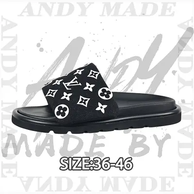 💰(220CNY) Reading Glasses Printed Open-Toe Slide Sandals Black and White Item ID:310903