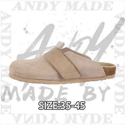 💰(270CNY) Baotou hook-and-loop half slip-ons, light khaki Item ID:310913