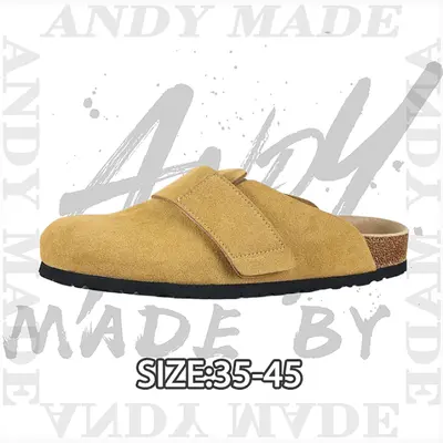 💰(270CNY) Baotou Velcro Half Slip, Beige Item ID:310917