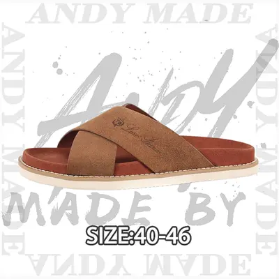 💰(260CNY) Crisscross strap flip-flops Caramel brown Item ID:310925