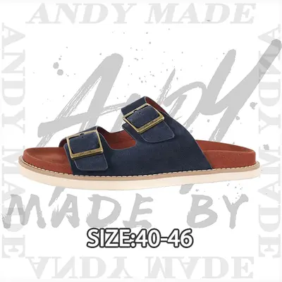 💰(260CNY) Platform Suede Flip-Flops Blue Brown Item ID:310932