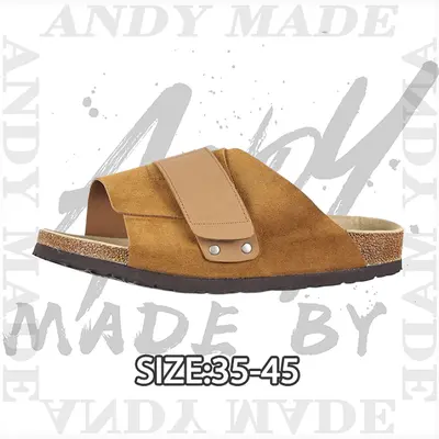 💰(230CNY) Velcro Half Slippers, Camel Color Item ID:310938