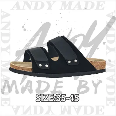 💰(230CNY) Velcro flip-flops, black Item ID:310941