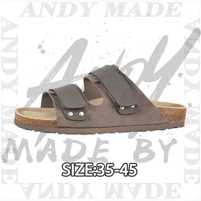 💰(230CNY) Velcro flip-flops, gray-brown Item ID:310942