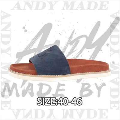 💰(260CNY) Flip-flops Dark Blue Brown Item ID:310958