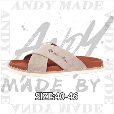 💰(260CNY) Cross-strap flip-flops in gray-brown Item ID:310960