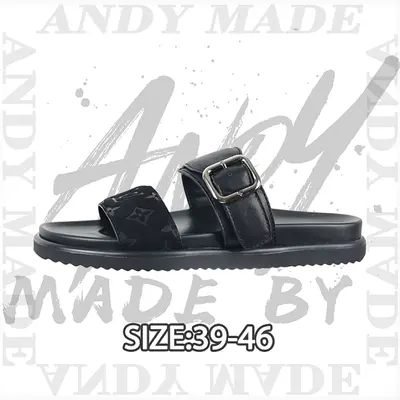 💰(290CNY) Two-strap slippers Black Warrior patchwork Item ID:310972